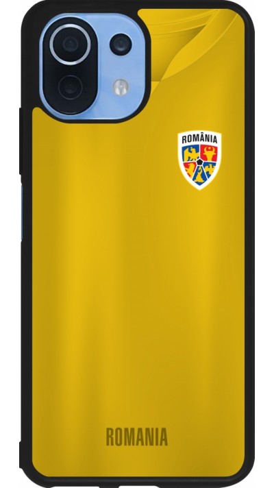 Coque Xiaomi Mi 11 Lite 5G - Silicone rigide noir Maillot de football Roumanie