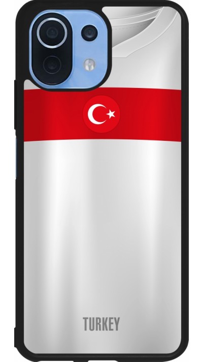 Coque Xiaomi Mi 11 Lite 5G - Silicone rigide noir Maillot de football Turquie personnalisable
