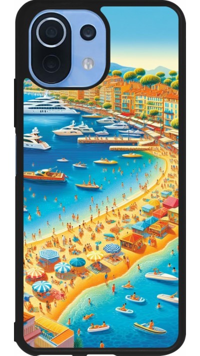 Xiaomi Mi 11 Lite 5G Case Hülle - Silikon schwarz French Riviera People