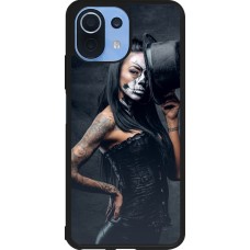 Xiaomi Mi 11 Lite 5G Case Hülle - Silikon schwarz Halloween 22 Tattooed Girl