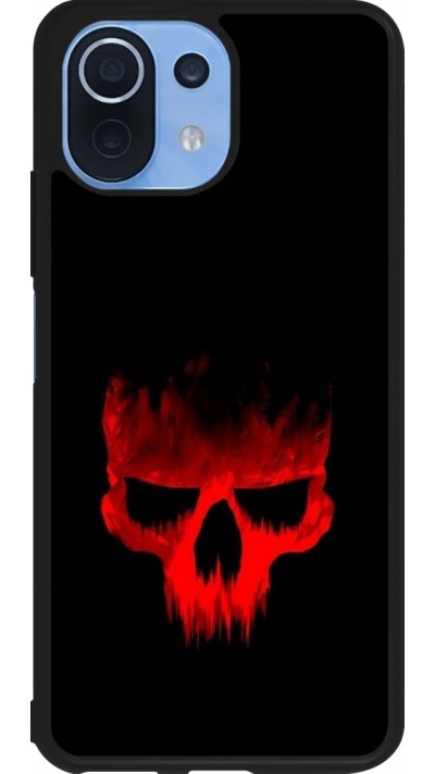 Xiaomi Mi 11 Lite 5G Case Hülle - Silikon schwarz Halloween 2023 scary skull