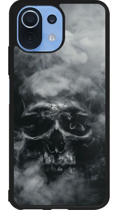 Xiaomi Mi 11 Lite 5G Case Hülle - Silikon schwarz Halloween 2024 smoky skull