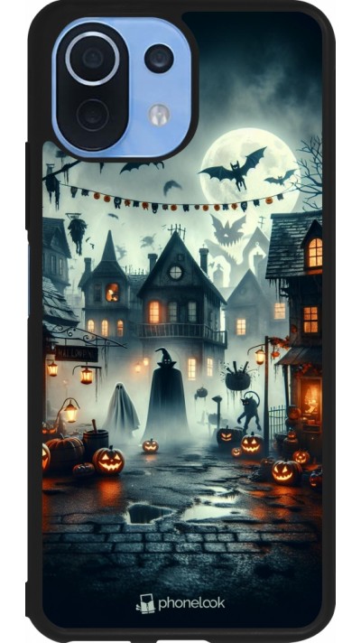 Xiaomi Mi 11 Lite 5G Case Hülle - Silikon schwarz Halloween Spukstadt