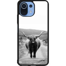 Xiaomi Mi 11 Lite 5G Case Hülle - Silikon schwarz Highland cattle