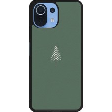 Xiaomi Mi 11 Lite 5G Case Hülle - Silikon schwarz Christmas 22 minimalist tree