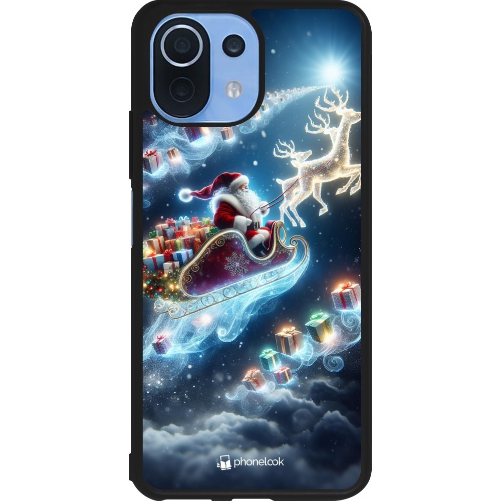 Xiaomi Mi 11 Lite 5G Case Hülle - Silikon schwarz Weihnachten 2023 Verzauberter Weihnachtsmann