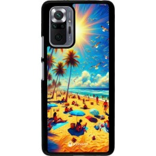 Xiaomi Redmi Note 10 Pro Case Hülle - Sommer Paradies Farbe