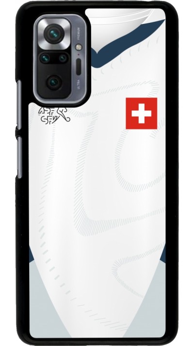 Coque Xiaomi Redmi Note 10 Pro - Maillot de football Suisse Extérieur personnalisable