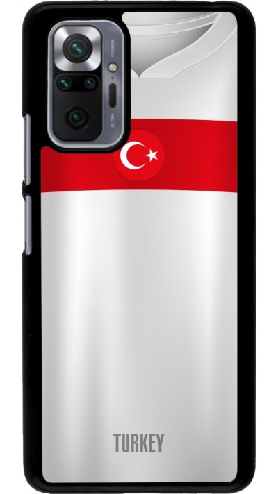 Coque Xiaomi Redmi Note 10 Pro - Maillot de football Turquie personnalisable
