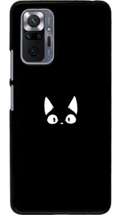 Hülle Xiaomi Redmi Note 10 Pro - Funny cat on black