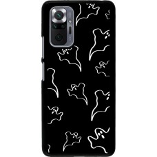 Xiaomi Redmi Note 10 Pro Case Hülle - Halloween 2024 black and white ghosts