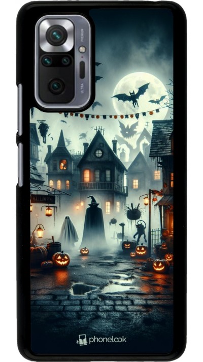 Xiaomi Redmi Note 10 Pro Case Hülle - Halloween Spukstadt