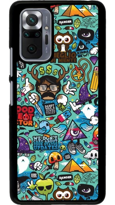 Xiaomi Redmi Note 10 Pro Case Hülle - Mixed Cartoons Turquoise