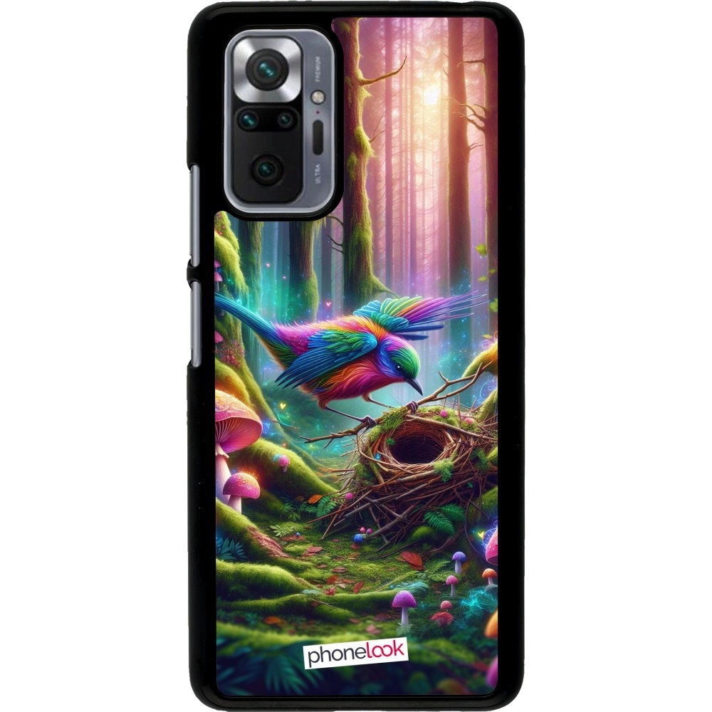 Xiaomi Redmi Note 10 Pro Case Hülle - Vogel Nest Wald