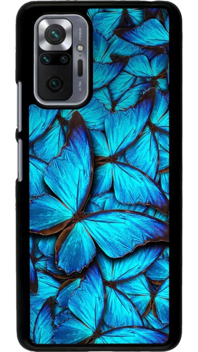 Hülle Xiaomi Redmi Note 10 Pro - Papillon - Bleu