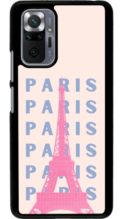 Xiaomi Redmi Note 10 Pro Case Hülle - Paris Pink Print