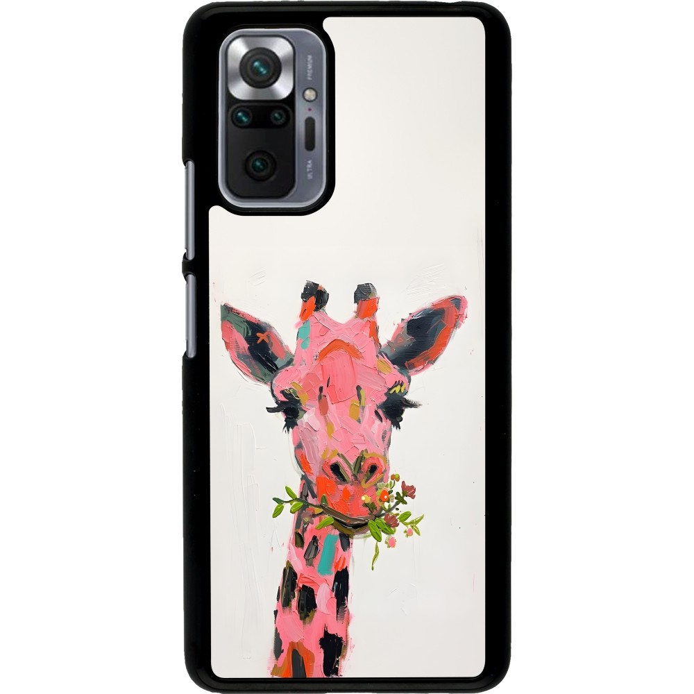 Xiaomi Redmi Note 10 Pro Case Hülle - Pink Girafe Paint