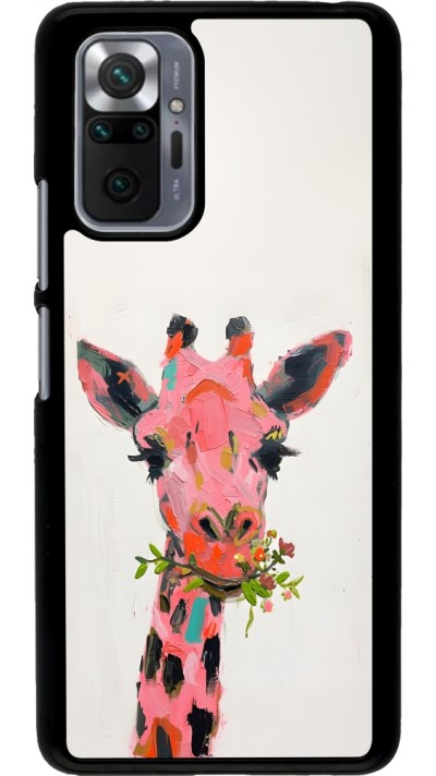 Xiaomi Redmi Note 10 Pro Case Hülle - Pink Girafe Paint