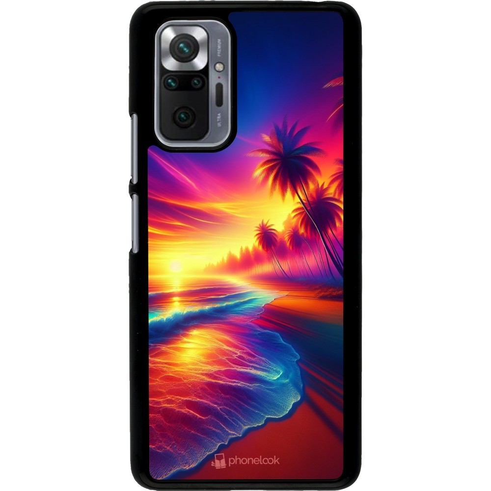 Xiaomi Redmi Note 10 Pro Case Hülle - Strand Sonnenuntergang auffällig