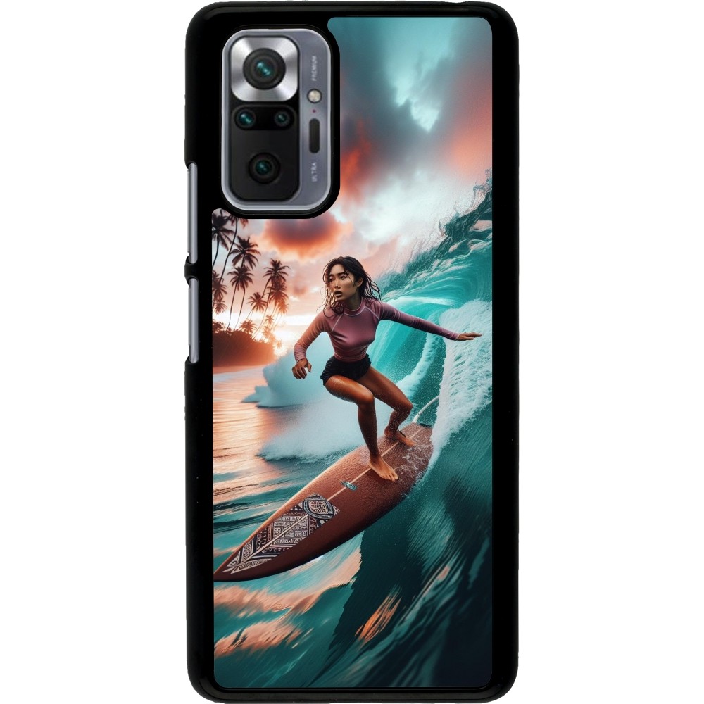 Xiaomi Redmi Note 10 Pro Case Hülle - Surferin aus Bali