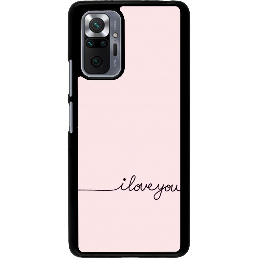 Xiaomi Redmi Note 10 Pro Case Hülle - Valentine 2023 i love you writing