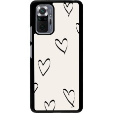 Xiaomi Redmi Note 10 Pro Case Hülle - Valentine 2023 minimalist hearts