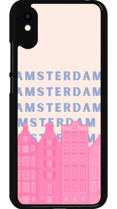 Xiaomi Redmi 9A Case Hülle - Amsterdam Pink Print