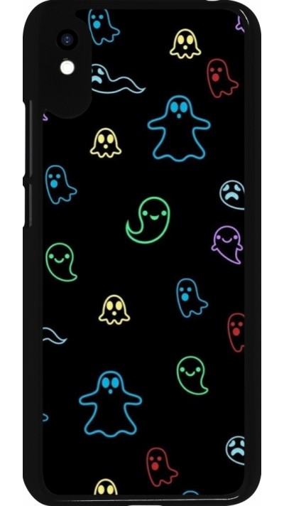 Xiaomi Redmi 9A Case Hülle - Halloween 2024 colorful ghosts