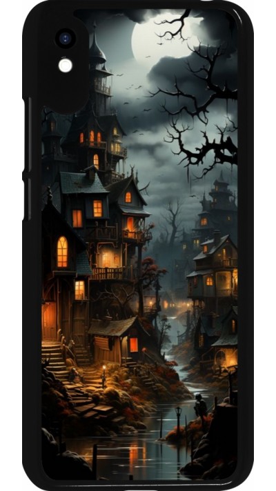 Xiaomi Redmi 9A Case Hülle - Halloween 2024 scary town