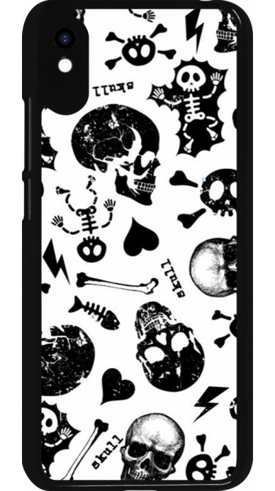 Xiaomi Redmi 9A Case Hülle - Halloween 2024 skeleton mix