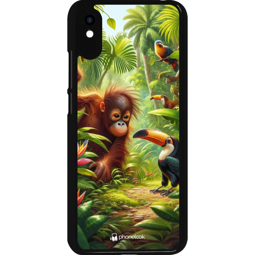 Xiaomi Redmi 9A Case Hülle - Tropischer Dschungel Tayrona