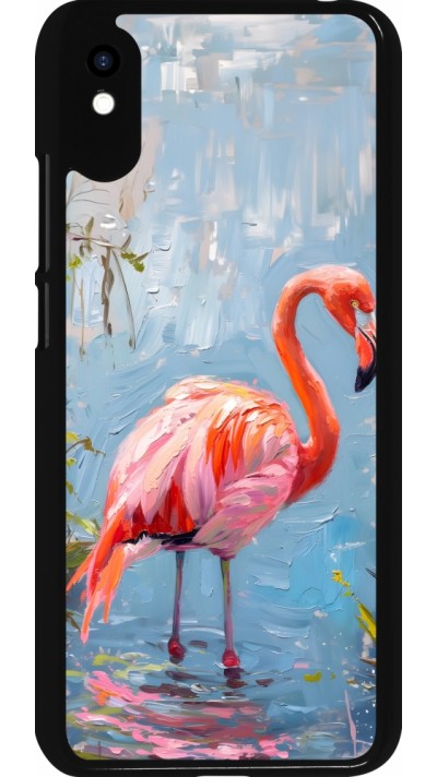 Xiaomi Redmi 9A Case Hülle - Paint Flamingo