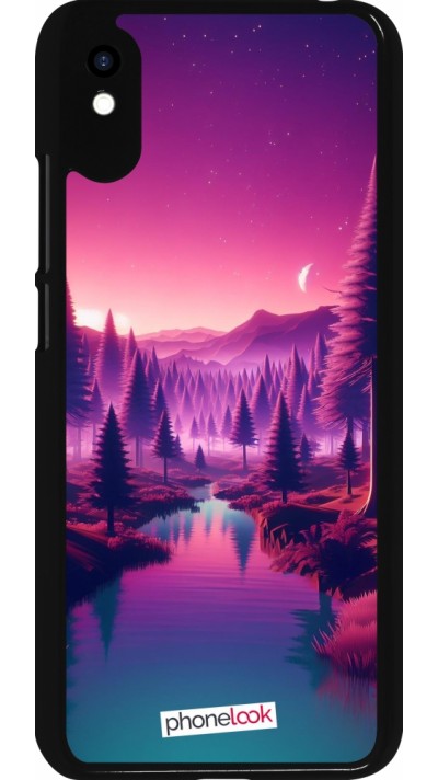 Coque Xiaomi Redmi 9A - Paysage Violet-Rose