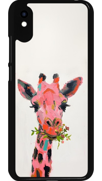 Xiaomi Redmi 9A Case Hülle - Pink Girafe Paint