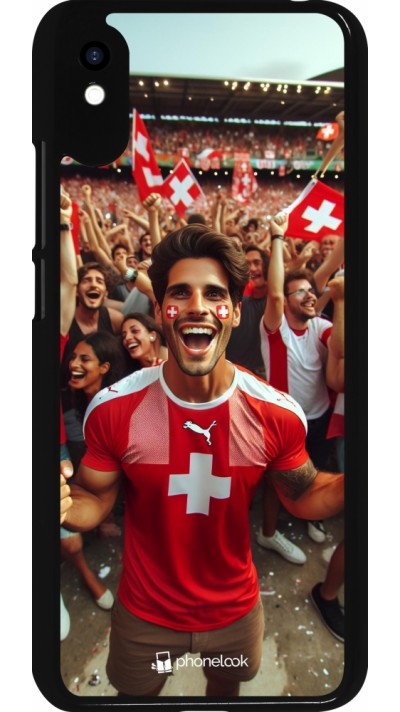 Coque Xiaomi Redmi 9A - Supporter Suisse Euro 2024