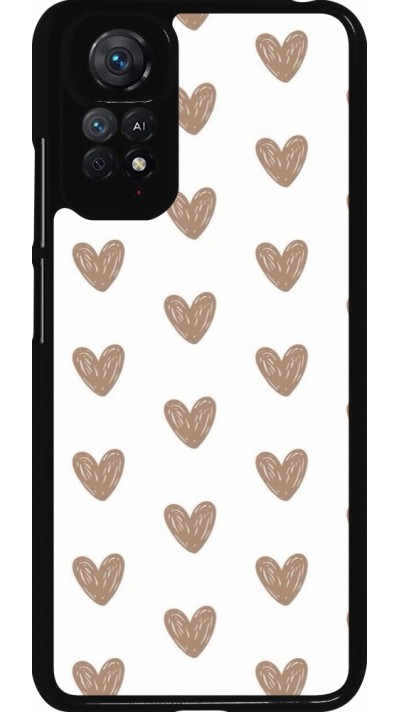 Xiaomi Redmi Note 11 / 11S Case Hülle - Autumn 2024 brown hearts