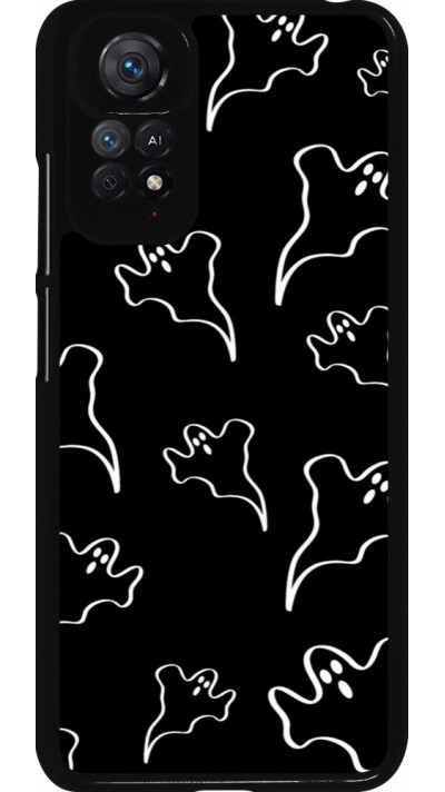 Xiaomi Redmi Note 11 / 11S Case Hülle - Halloween 2024 black and white ghosts