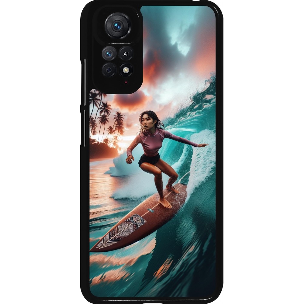 Xiaomi Redmi Note 11 / 11S Case Hülle - Surferin aus Bali