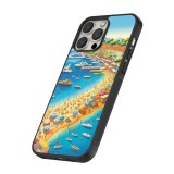 iPhone 12 / 12 Pro Case Hülle - Silikon schwarz French Riviera People