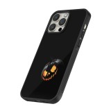 iPhone 12 / 12 Pro Case Hülle - Silikon schwarz Halloween 2023 discreet pumpkin