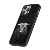 iPhone 12 / 12 Pro Case Hülle - Silikon schwarz Highland calf black