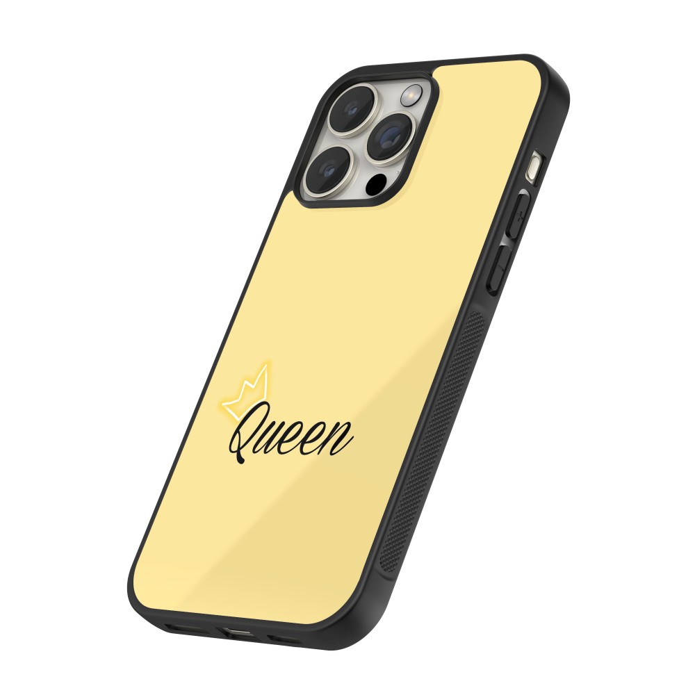 iPhone 12 / 12 Pro Case Hülle - Silikon schwarz Mom 2024 Queen