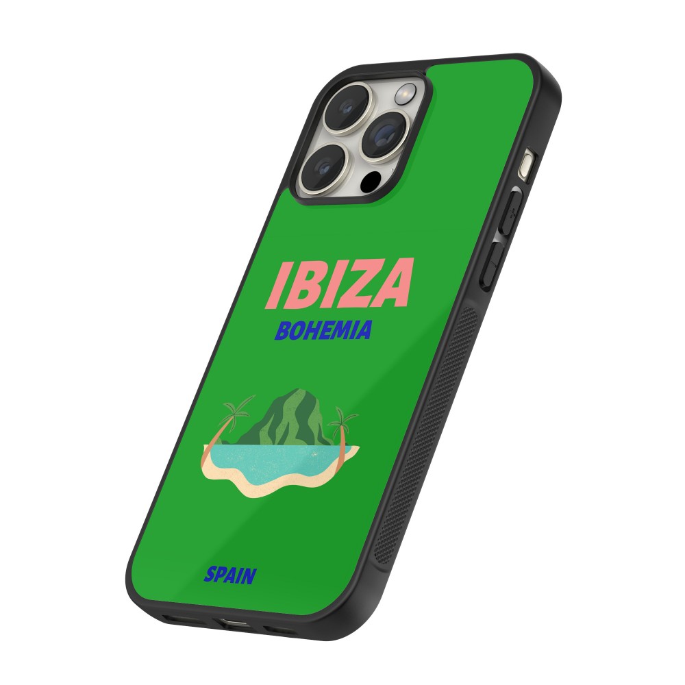 iPhone 13 Pro Max Case Hülle - Silikon schwarz Pop Summer Destination Ibiza