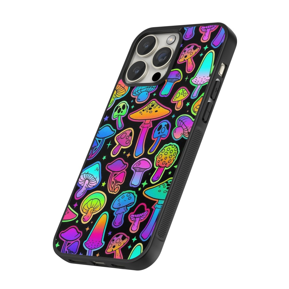 iPhone 14 Pro Case Hülle - Silikon schwarz Autumn 2024 magic mushrooms