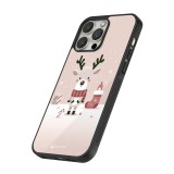 iPhone 15 Pro Max Case Hülle - Silikon schwarz Weihnachten 2023 Choupinette Rentier