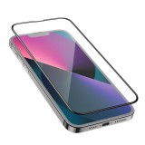 3D Tempered Glass iPhone 16 Plus - Full Screen Display Schutzglas mit schwarzem Rahmen