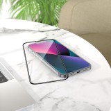 3D Tempered Glass iPhone 16 - Vitre de protection d'écran intégrale verre trempé avec bords noirs