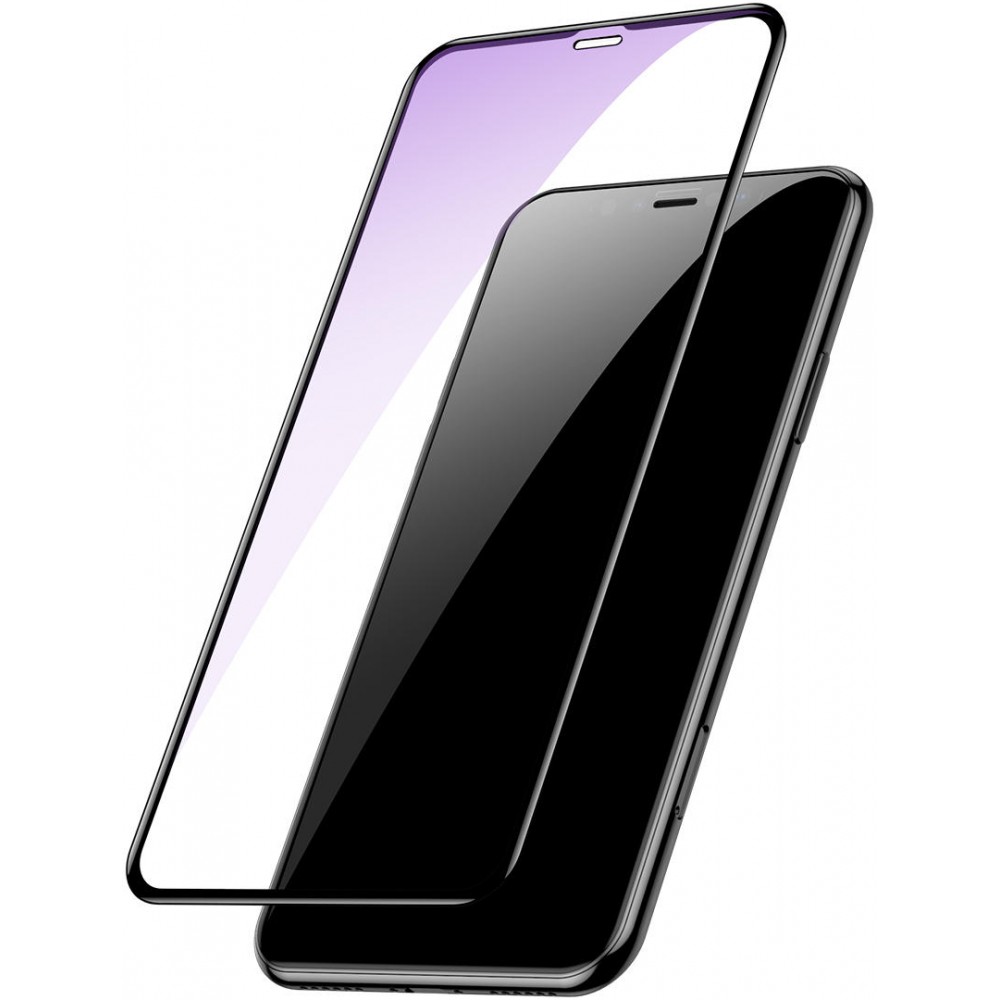 3D Tempered Glass Schutzglas schwarz anti-Blue Light - iPhone 14Pro