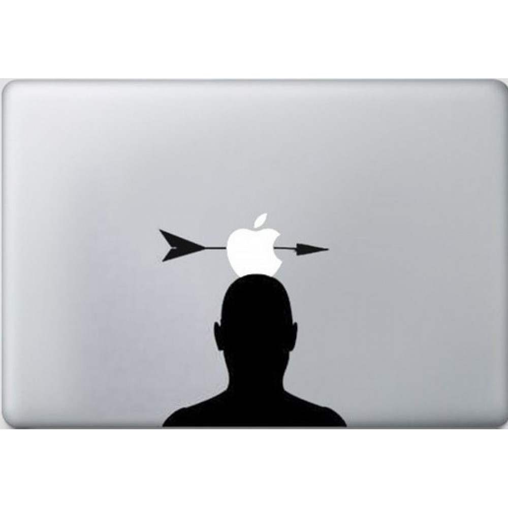 MacBook Aufkleber - Head with Arrow