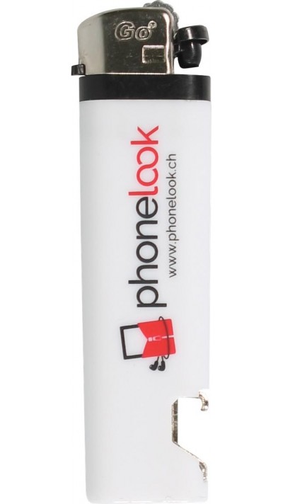 Briquet Lighter avec décapsuleur intégré - PhoneLook - Blanc